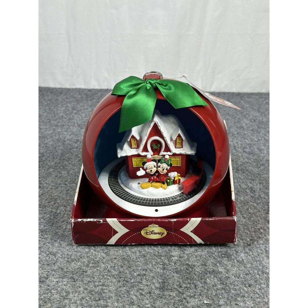 Disney Mickey Mouse Minnie Red Hanging Dome With Lights Music And Moving Train‎